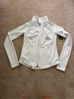 tek gear White Full-Zip Active Jacket